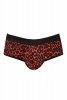 Sexy bokserki męskie w czerwoną panterkę jockstrapy Tribal jock bikini XL